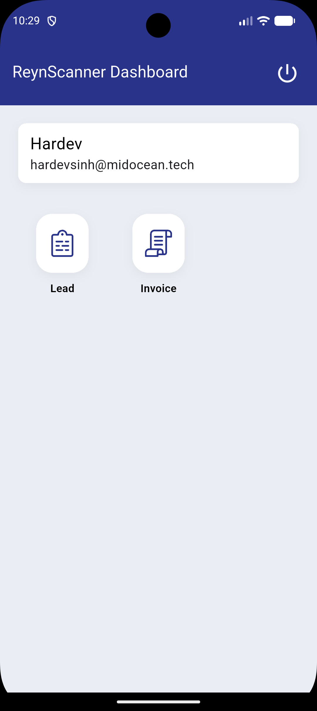 Lead Details Screen