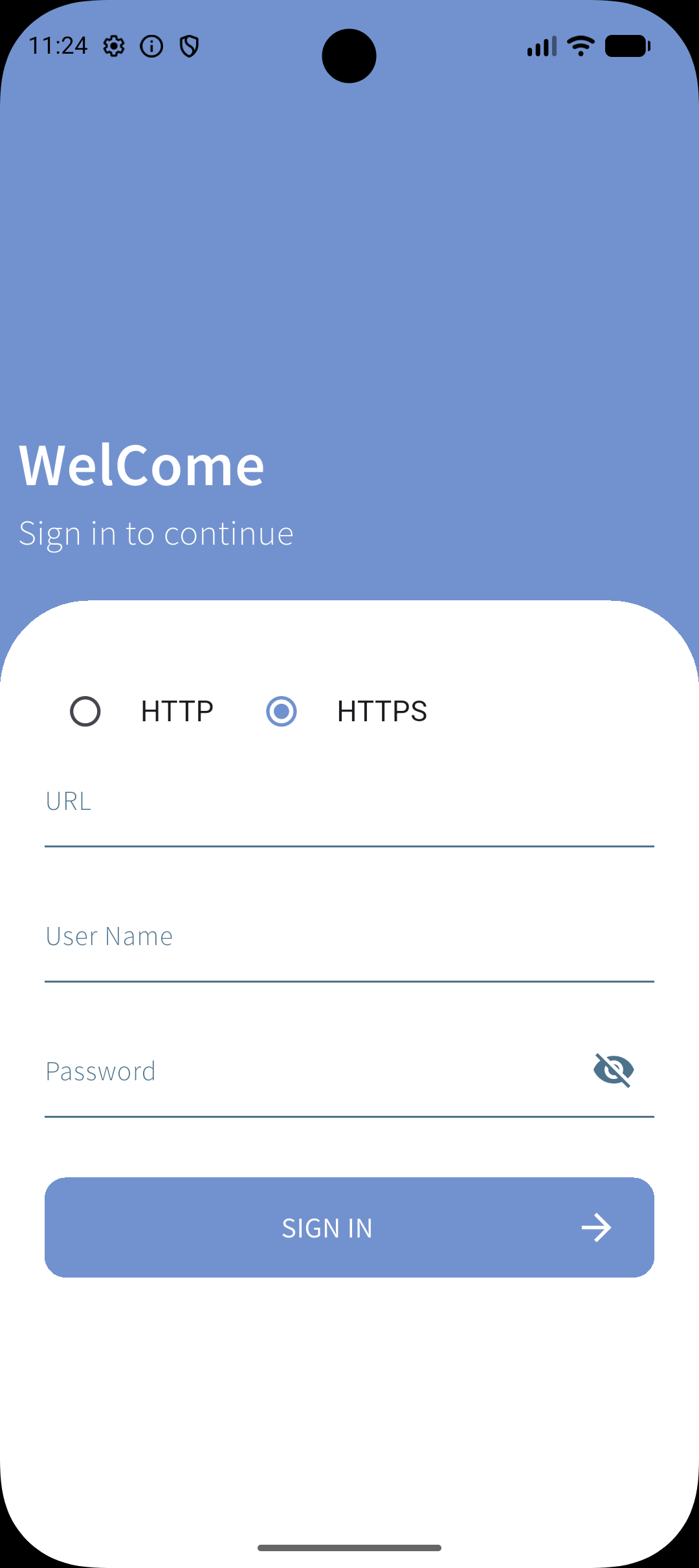Login Screen